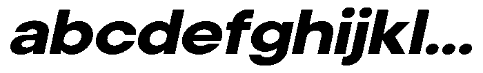 Noverion Sans Extra Bold Slanted Expanded FONT