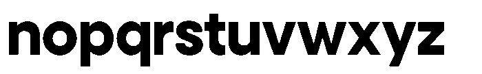 Noverion Sans Extra Bold Font LOWERCASE