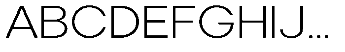 Noverion Sans Extra Light Expanded Font UPPERCASE
