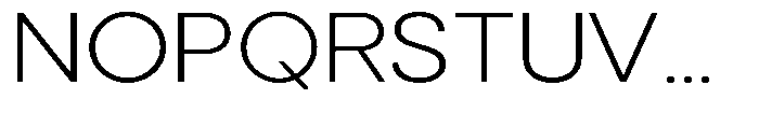 Noverion Sans Extra Light Expanded Font UPPERCASE