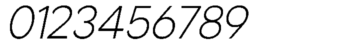 Noverion Sans Extra Light Slanted Font OTHER CHARS