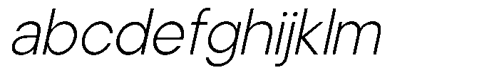 Noverion Sans Extra Light Slanted FONT