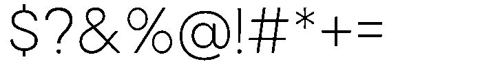 Noverion Sans Extra Light Font OTHER CHARS