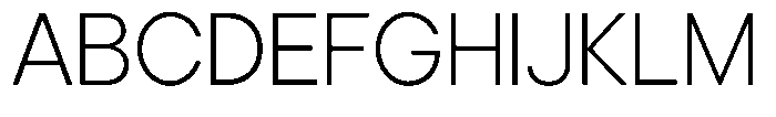 Noverion Sans Extra Light Font UPPERCASE