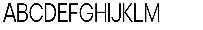 Noverion Sans Light Condensed Font UPPERCASE