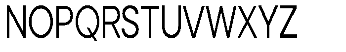 Noverion Sans Light Condensed Font UPPERCASE