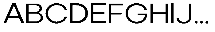 Noverion Sans Light Expanded Font UPPERCASE
