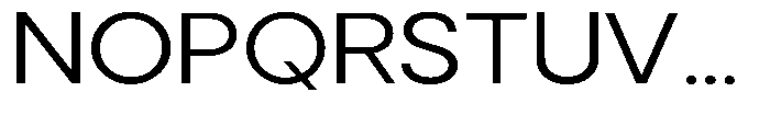 Noverion Sans Light Expanded Font UPPERCASE