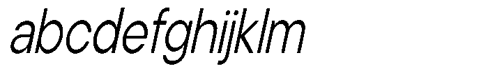 Noverion Sans Light Slanted Condensed FONT