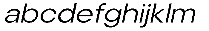 Noverion Sans Light Slanted Expanded FONT