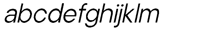 Noverion Sans Light Slanted FONT