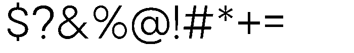 Noverion Sans Light Font OTHER CHARS