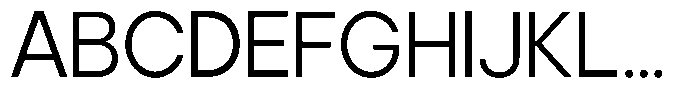 Noverion Sans Light Font UPPERCASE