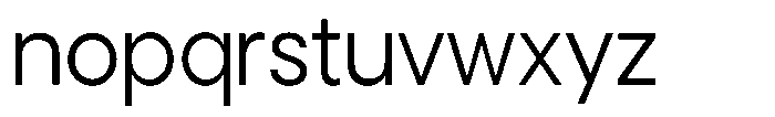 Noverion Sans Light Font LOWERCASE