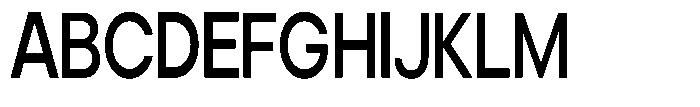 Noverion Sans Medium Condensed Font UPPERCASE