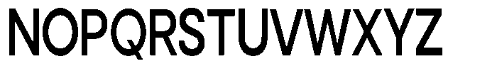 Noverion Sans Medium Condensed Font UPPERCASE