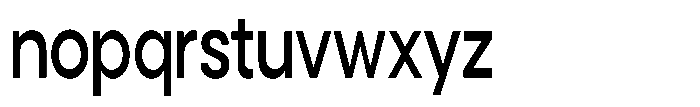 Noverion Sans Medium Condensed Font LOWERCASE
