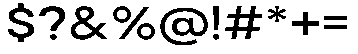 Noverion Sans Medium Expanded Font OTHER CHARS