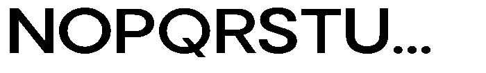 Noverion Sans Medium Expanded Font UPPERCASE