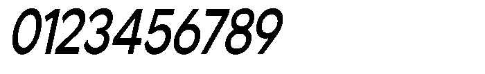 Noverion Sans Medium Slanted Condensed Font OTHER CHARS