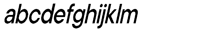 Noverion Sans Medium Slanted Condensed FONT