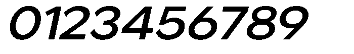 Noverion Sans Medium Slanted Expanded Font OTHER CHARS