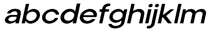 Noverion Sans Medium Slanted Expanded FONT