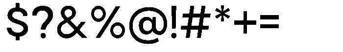 Noverion Sans Medium Font OTHER CHARS