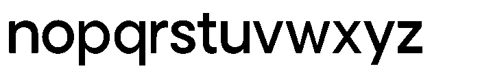 Noverion Sans Medium Font LOWERCASE
