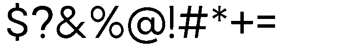 Noverion Sans Regular Font OTHER CHARS