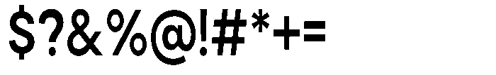 Noverion Sans Semi Bold Condensed Font OTHER CHARS