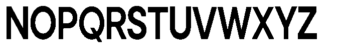 Noverion Sans Semi Bold Condensed Font UPPERCASE