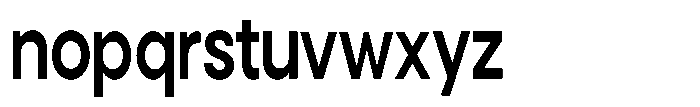 Noverion Sans Semi Bold Condensed Font LOWERCASE