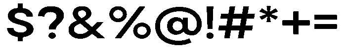 Noverion Sans Semi Bold Expanded Font OTHER CHARS