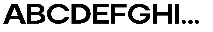 Noverion Sans Semi Bold Expanded Font UPPERCASE