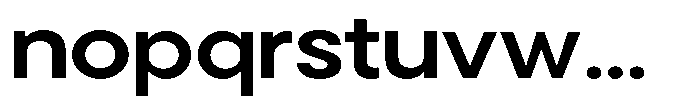 Noverion Sans Semi Bold Expanded Font LOWERCASE