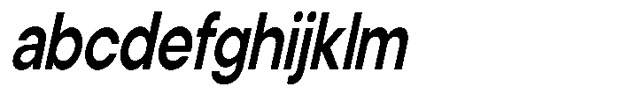 Noverion Sans Semi Bold Slanted Condensed FONT