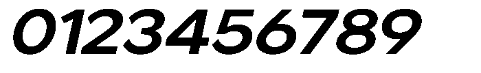 Noverion Sans Semi Bold Slanted Expanded Font OTHER CHARS