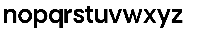 Noverion Sans Semi Bold Font LOWERCASE
