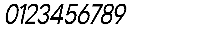 Noverion Sans Slanted Condensed Font OTHER CHARS