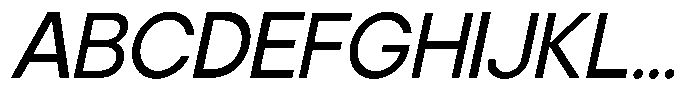 Noverion Sans Slanted Font UPPERCASE