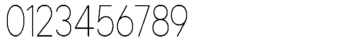Noverion Sans Thin Condensed Font OTHER CHARS