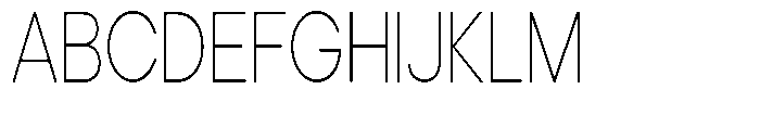 Noverion Sans Thin Condensed Font UPPERCASE
