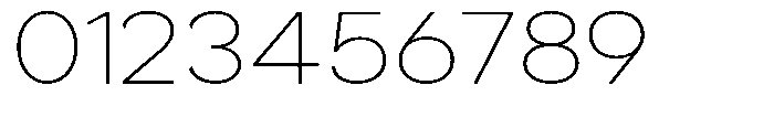 Noverion Sans Thin Expanded Font OTHER CHARS