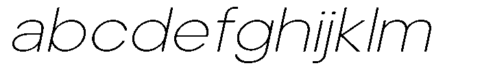 Noverion Sans Thin Slanted Expanded FONT