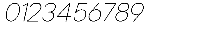 Noverion Sans Thin Slanted Font OTHER CHARS