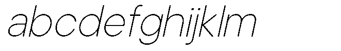 Noverion Sans Thin Slanted FONT