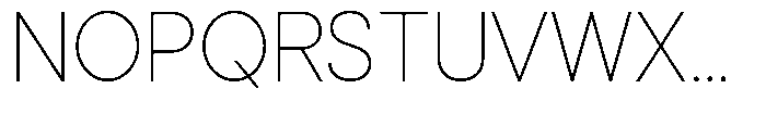 Noverion Sans Thin Font UPPERCASE