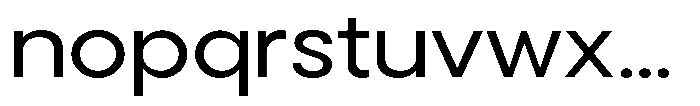 Noverion Sans Variable Thin Font LOWERCASE