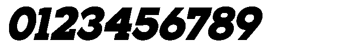Noverion Slab Black Slanted Font OTHER CHARS